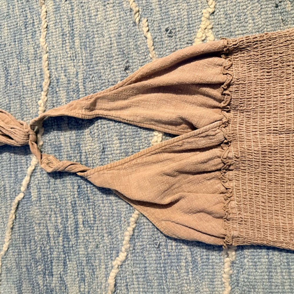 Tan Halter Top